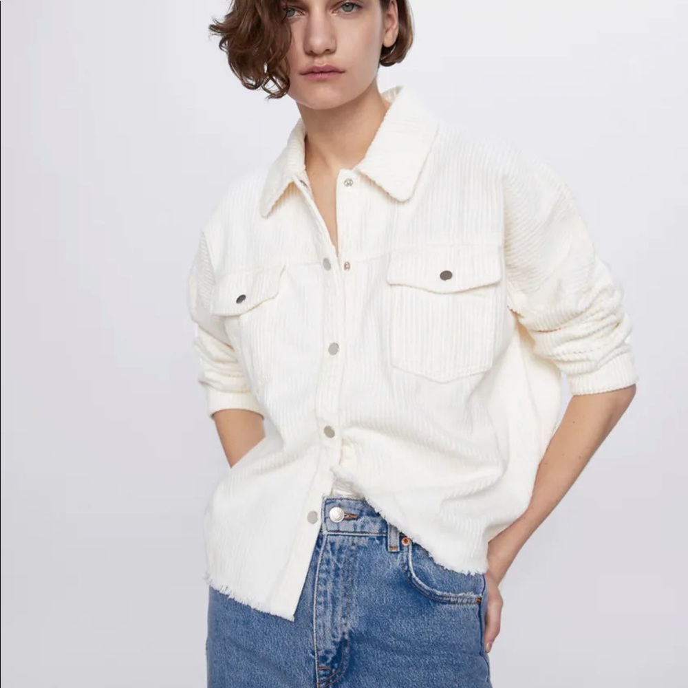 Zara Corduroy Shirt size M